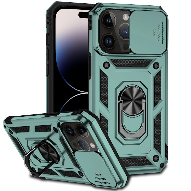 Custodia con copertura scorrevole per iPhone 14