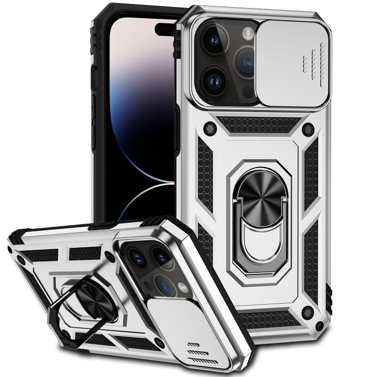 Custodia con copertura scorrevole per iPhone 14