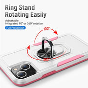 Custodia per telefono resistente agli urti con cavalletto ad anello, For iPhone 14, For iPhone 14 Plus, For iPhone 14 Pro, For iPhone 14 Pro Max