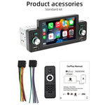 SWM-160C Supporto per lettore MP5 Bluetooth 5.1 per auto da 5 pollici Collegamento specchio telefono / Controllo del volante, SWM-160C