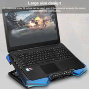 Supporto di raffreddamento per laptop pieghevole a 5 ventole 2 USB