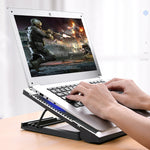 Radiatore per laptop regolabile multi-ingranaggio in lega di alluminio T10