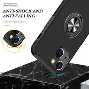 Custodia per telefono antiurto con cavalletto ad anello magnetico, For iPhone 14, For iPhone 14 Plus, For iPhone 14 Pro
