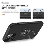 Custodia per telefono antiurto con cavalletto ad anello magnetico, For iPhone 14, For iPhone 14 Plus, For iPhone 14 Pro