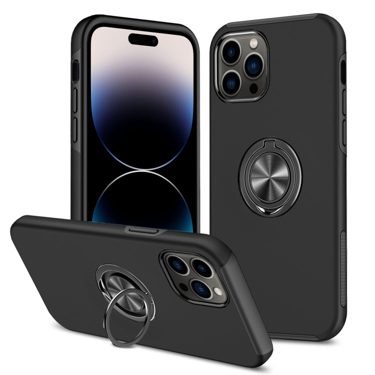 Custodia per telefono antiurto con cavalletto ad anello magnetico, For iPhone 14 Pro Max