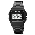 SKMEI 1952 Orologio elettronico impermeabile con cassa in ABS a specchio in resina