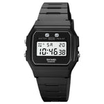 SKMEI 1952 Orologio elettronico impermeabile con cassa in ABS a specchio in resina