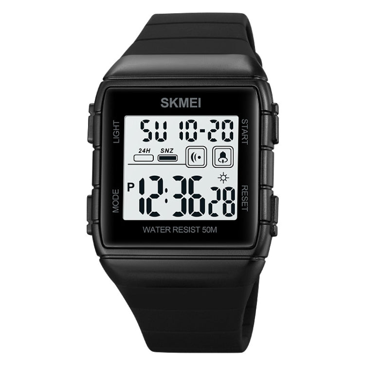 Orologio elettronico impermeabile con cinturino in silicone con fibbia in acciaio inossidabile SKMEI 1960, 1960 Black Gold, 1960 Black and White Machine, 1960 Black and Black Machine, 1960 Blue, 1960 Light Grey