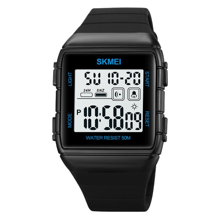 Orologio elettronico impermeabile con cinturino in silicone con fibbia in acciaio inossidabile SKMEI 1960, 1960 Black Gold, 1960 Black and White Machine, 1960 Black and Black Machine, 1960 Blue, 1960 Light Grey