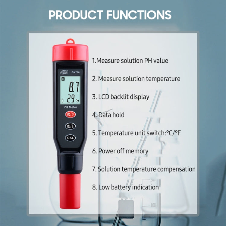 Tester PH digitale BENETECH GM760, GM760