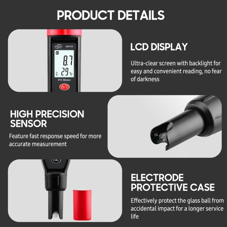 BENETECH GM760, GM760 digital PH tester