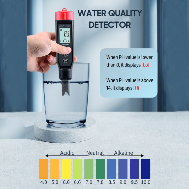 Tester pH digitale BENETECH GM760 con misurazione temperatura