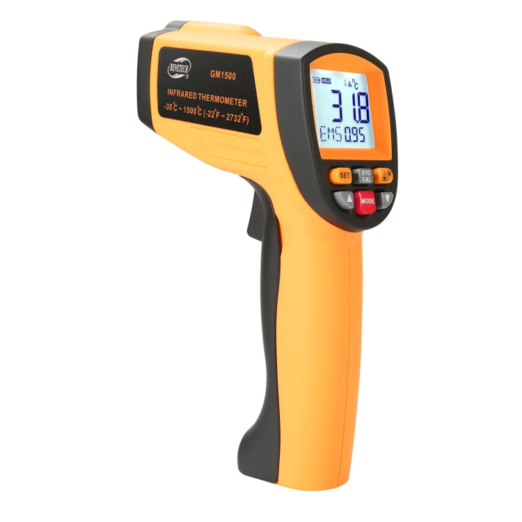 BENETECH GM1500 LCD Infrared Thermometer, Battery Not Included, GM1500