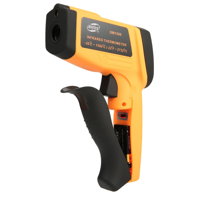 BENETECH GM1500 LCD Infrared Thermometer, Battery Not Included, GM1500