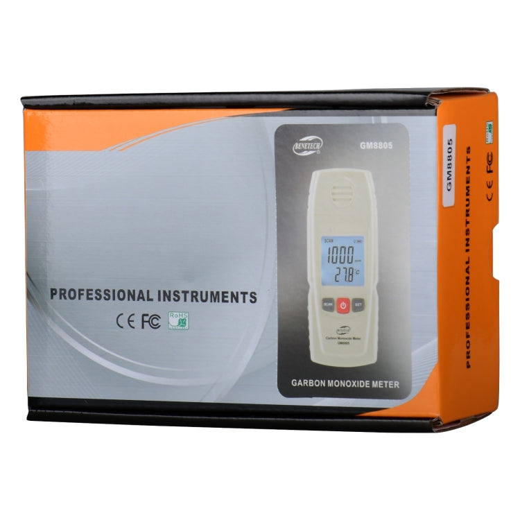 BENETECH GM8805 Portable Digital Carbon Monoxide Meter, Battery Not Included