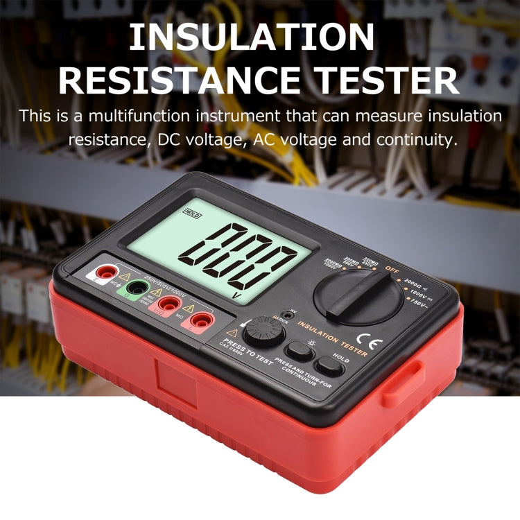 Tester di resistenza di isolamento BENETECH GT5306A, batteria non inclusa