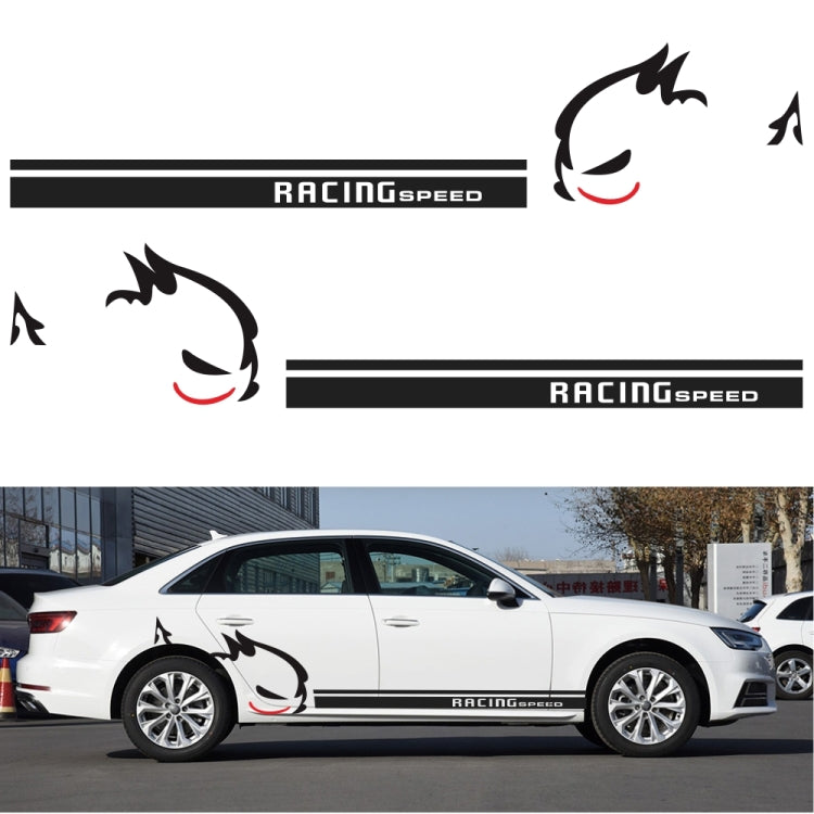 2 PCS/Set D-49 Evil Rabbit Pattern Adesivo decorativo modificato per auto, Evil Rabbit Pattern
