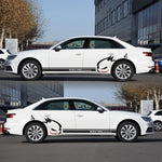 2 PCS/Set D-49 Evil Rabbit Pattern Adesivo decorativo modificato per auto, Evil Rabbit Pattern