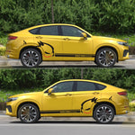 2 PCS/Set D-49 Evil Rabbit Pattern Adesivo decorativo modificato per auto, Evil Rabbit Pattern