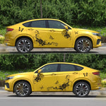 2 PCS/Set D-72 Farfalla Amore Fiore Modello Auto Modificato Adesivo Decorativo, D-72