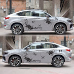 2 PCS/Set D-72 Farfalla Amore Fiore Modello Auto Modificato Adesivo Decorativo, D-72