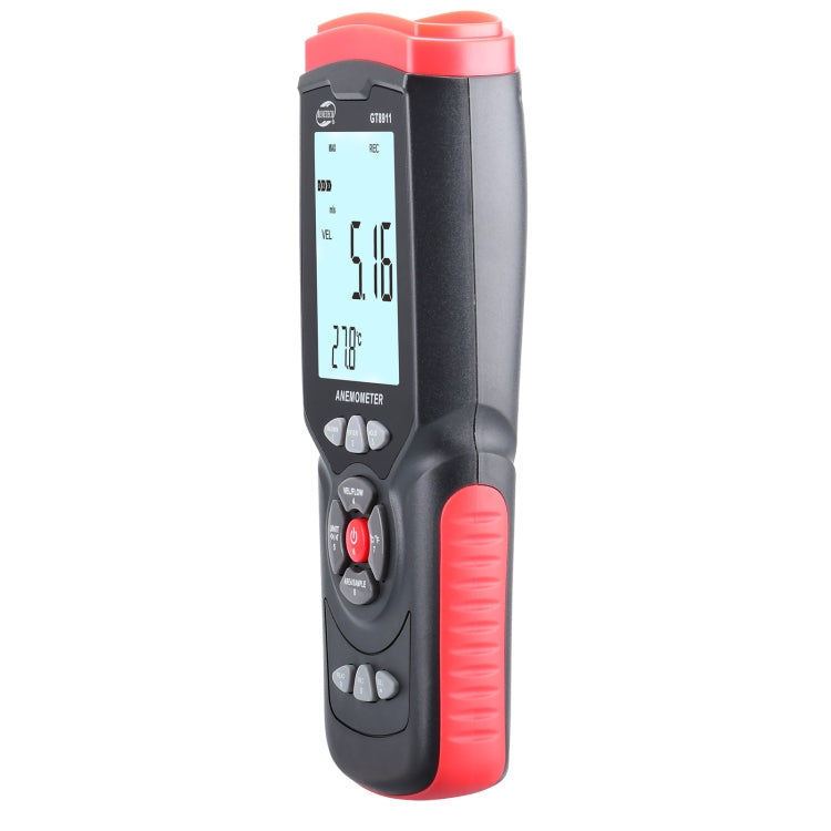 Anemometro digitale portatile a filo caldo LCD BENETECH GT8911, GT8911 Hot Wire Anemometer