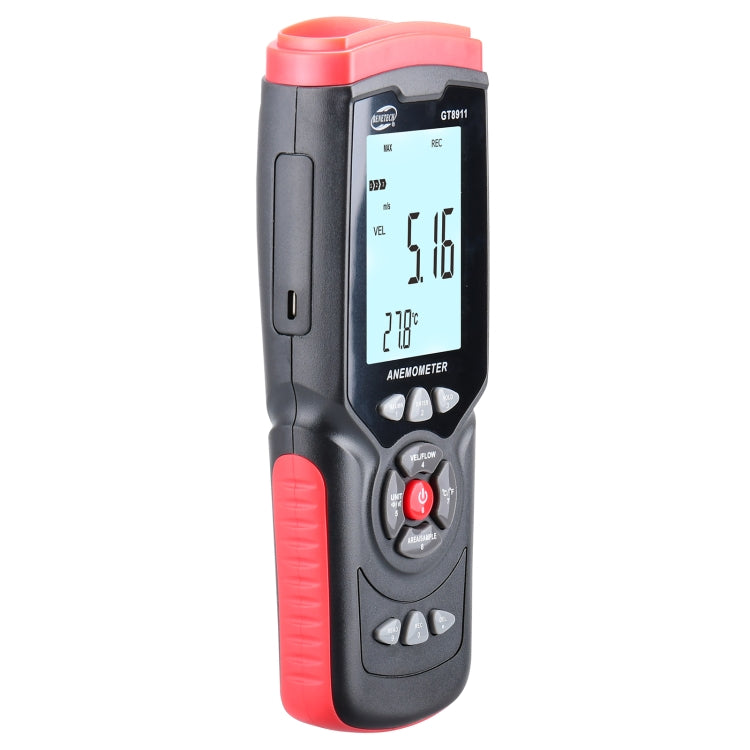 BENETECH GT8911 Portable LCD Digital Hot Wire Anemometer, GT8911 Hot Wire Anemometer