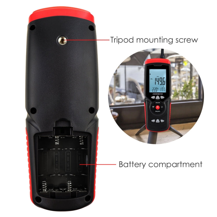 Anemometro digitale portatile a filo caldo BENETECH GT8913