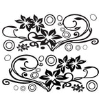 2 PCS/Set D-75 Flower Vine Pattern Adesivo decorativo modificato per auto, D-75