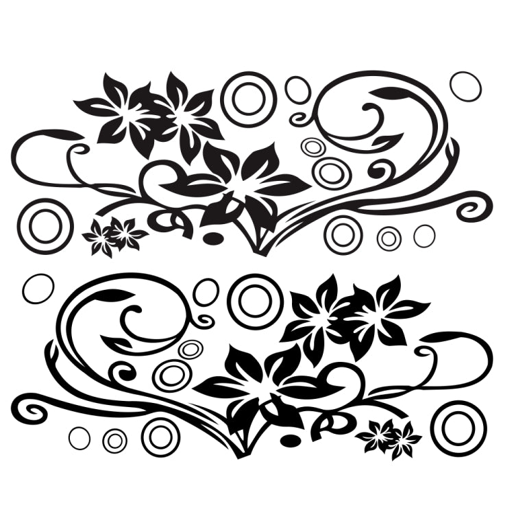 2 PCS/Set D-75 Flower Vine Pattern Adesivo decorativo modificato per auto, D-75