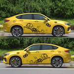 2 PCS/Set D-75 Flower Vine Pattern Adesivo decorativo modificato per auto, D-75