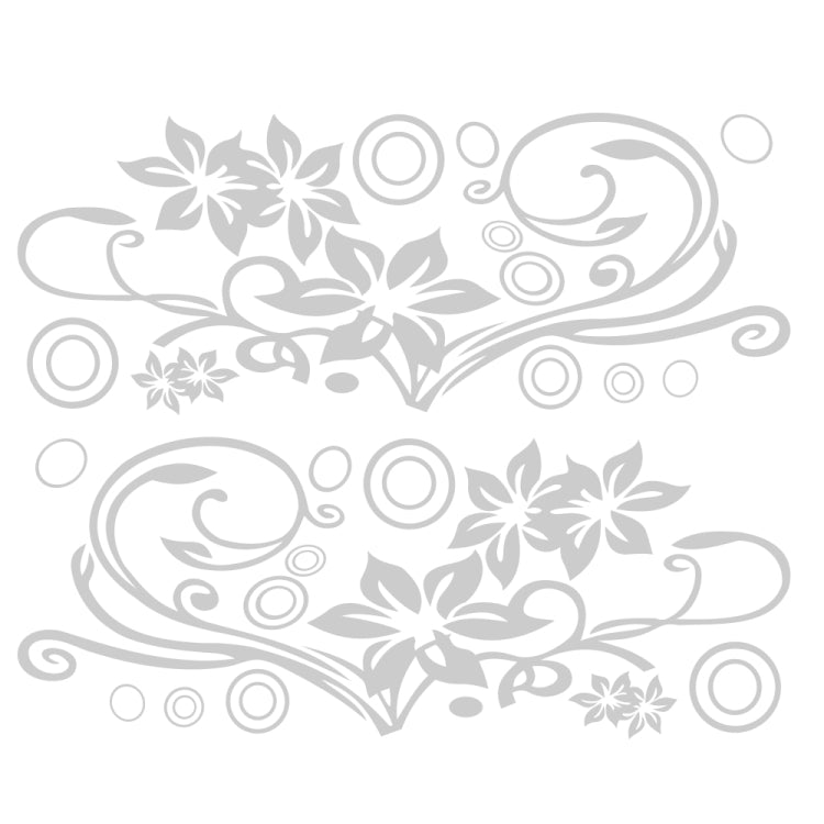 2 PCS/Set D-75 Flower Vine Pattern Adesivo decorativo modificato per auto, D-75