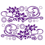 2 PCS/Set D-75 Flower Vine Pattern Adesivo decorativo modificato per auto, D-75
