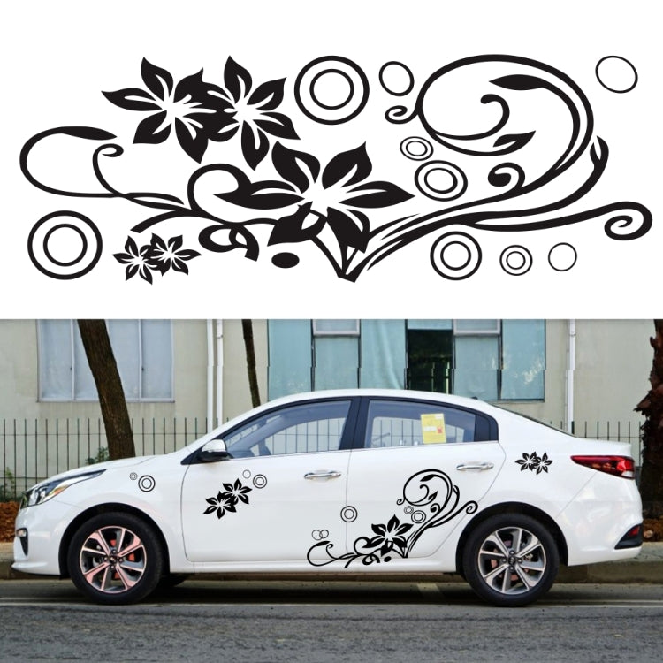 2 PCS/Set D-75 Flower Vine Pattern Adesivo decorativo modificato per auto, D-75