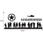 2 PCS/Set D-84 Old Soldiers Modello Auto Modificato Adesivo Decorativo, D-84