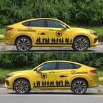 2 PCS/Set D-84 Old Soldiers Modello Auto Modificato Adesivo Decorativo, D-84