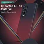 Custodia per telefono integrata con pellicola temperata sfumata colorata, For Samsung Galaxy Z Fold4