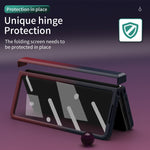 Custodia per telefono integrata con pellicola temperata sfumata colorata, For Samsung Galaxy Z Fold4