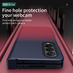Custodia per telefono integrata con pellicola temperata sfumata colorata, For Samsung Galaxy Z Fold4