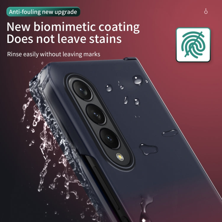Custodia per telefono integrata con pellicola temperata sfumata colorata, For Samsung Galaxy Z Fold4