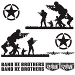 2 PCS/Set D-135 Band of Brothers Modello Adesivo decorativo modificato per auto, D-135