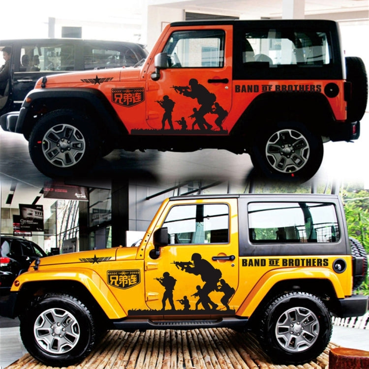 2 PCS/Set D-135 Band of Brothers Modello Adesivo decorativo modificato per auto, D-135