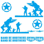 2 PCS/Set D-135 Band of Brothers Modello Adesivo decorativo modificato per auto, D-135