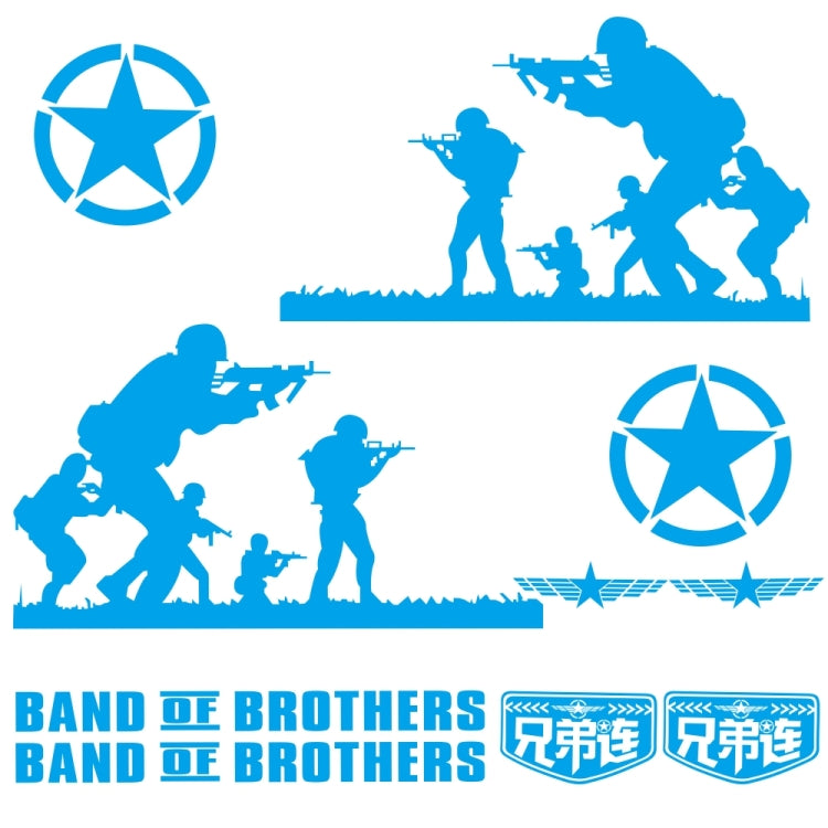 2 PCS/Set D-135 Band of Brothers Modello Adesivo decorativo modificato per auto, D-135
