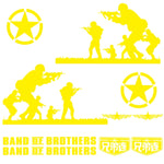 2 PCS/Set D-135 Band of Brothers Modello Adesivo decorativo modificato per auto, D-135