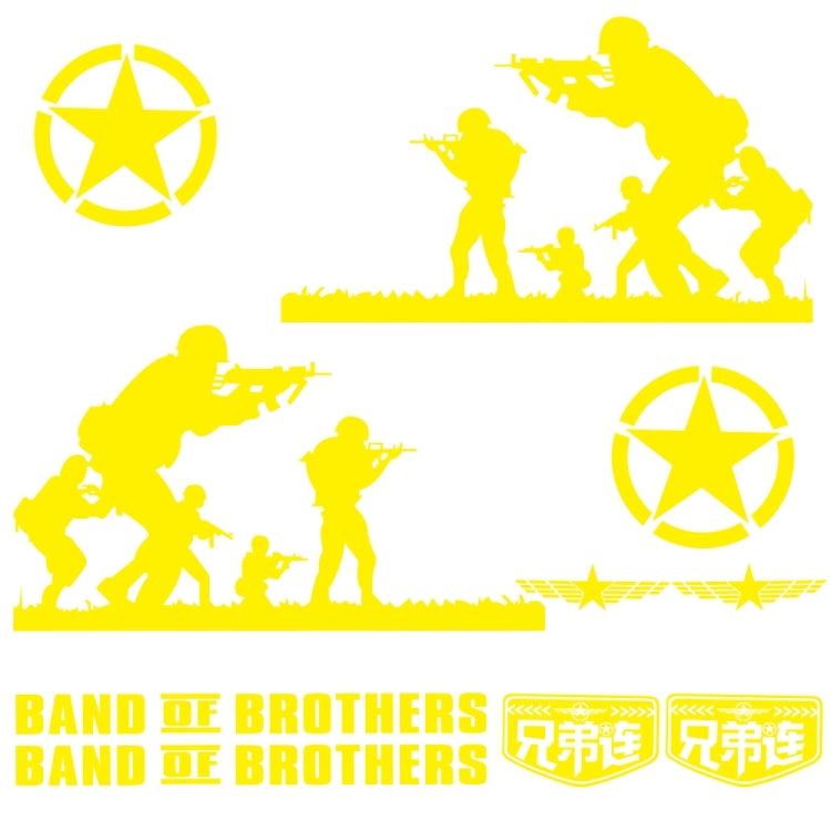 2 PCS/Set D-135 Band of Brothers Modello Adesivo decorativo modificato per auto, D-135