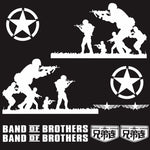 2 PCS/Set D-135 Band of Brothers Modello Adesivo decorativo modificato per auto, D-135