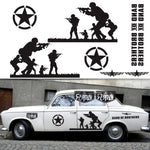 2 PCS/Set D-135 Band of Brothers Modello Adesivo decorativo modificato per auto, D-135