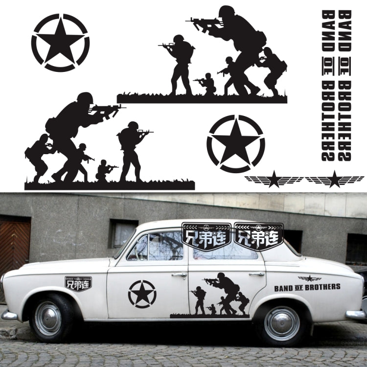 2 PCS/Set D-135 Band of Brothers Modello Adesivo decorativo modificato per auto, D-135