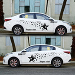 2 PCS/Set D-207 Adesivo decorativo modificato per auto con motivo a stella, D-207